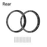 Maxbell 4 Pieces Wheel Reinforcement Rings for 1/4 Motorcycle Promoto Accessories Black