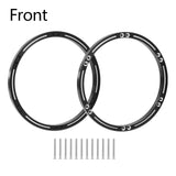 Maxbell 4 Pieces Wheel Reinforcement Rings for 1/4 Motorcycle Promoto Accessories Black