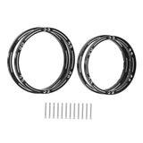Maxbell 4 Pieces Wheel Reinforcement Rings for 1/4 Motorcycle Promoto Accessories Black