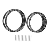 Maxbell 4 Pieces Wheel Reinforcement Rings for 1/4 Motorcycle Promoto Accessories Black