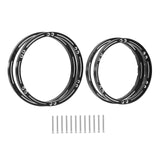 Maxbell 4 Pieces Wheel Reinforcement Rings for 1/4 Motorcycle Promoto Accessories Black