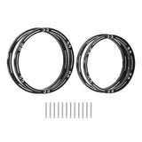 Maxbell 4 Pieces Wheel Reinforcement Rings for 1/4 Motorcycle Promoto Accessories Black