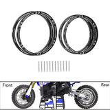 Maxbell 4 Pieces Wheel Reinforcement Rings for 1/4 Motorcycle Promoto Accessories Black