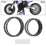 Maxbell 4 Pieces Wheel Reinforcement Rings for 1/4 Motorcycle Promoto Accessories Black
