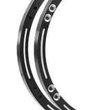 Maxbell 4 Pieces Wheel Reinforcement Rings for 1/4 Motorcycle Promoto Accessories Black