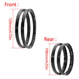 Maxbell 4 Pieces Wheel Reinforcement Rings for 1/4 Motorcycle Promoto Accessories Black