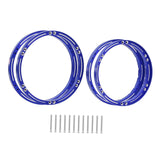 Maxbell 4 Pieces Wheel Reinforcement Rings for 1/4 Motorcycle Promoto Accessories Blue