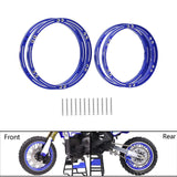 Maxbell 4 Pieces Wheel Reinforcement Rings for 1/4 Motorcycle Promoto Accessories Blue
