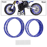 Maxbell 4 Pieces Wheel Reinforcement Rings for 1/4 Motorcycle Promoto Accessories Blue