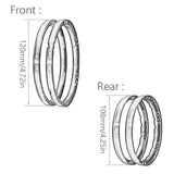 Maxbell 4 Pieces Wheel Reinforcement Rings for 1/4 Motorcycle Promoto Accessories Blue