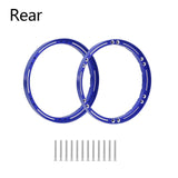 Maxbell 4 Pieces Wheel Reinforcement Rings for 1/4 Motorcycle Promoto Accessories Blue