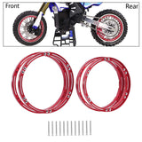 Maxbell 4 Pieces Wheel Reinforcement Rings for 1/4 Motorcycle Promoto Accessories Red