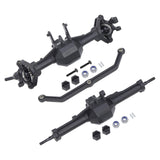 Maxbell Front and Rear Axle Set Spare Parts RC Car Axle for 1/18 Scale Model Crawler