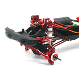 Maxbell RC Metal Shock Absorber with Pull Rod DIY Spare Parts for 1:18 Crawler Model Red