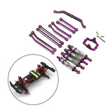 Maxbell RC Metal Shock Absorber with Pull Rod DIY Spare Parts for 1:18 Crawler Model Violet