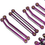 Maxbell RC Metal Shock Absorber with Pull Rod DIY Spare Parts for 1:18 Crawler Model Violet