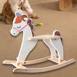 Maxbell Rocking Horse Rocking Animal Baby Wooden Ride on Toy for Baby Boys Girls Child