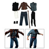 Maxbell 9 Pieces 1/6 Scale Male Clothes Suit Jacket Pants for 12" Male Action Figure