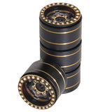 Maxbell 4 Pieces Wheel Rims Professional 1 inch for 1:8 SCX24 RC Crawler Car Vehicle