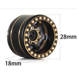 Maxbell 4 Pieces Wheel Rims Professional 1 inch for 1:8 SCX24 RC Crawler Car Vehicle