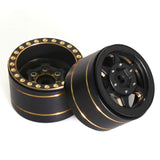 Maxbell 4 Pieces Wheel Rims Professional 1 inch for 1:8 SCX24 RC Crawler Car Vehicle