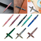 Maxbell Piston Fountain Pen Ef0.5mm Acrylic Piston Filling Pen for Signatures Writing pink