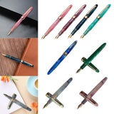Maxbell Piston Fountain Pen Ef0.5mm Acrylic Piston Filling Pen for Signatures Writing pink