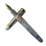 Maxbell Piston Fountain Pen Ef0.5mm Acrylic Piston Filling Pen for Signatures Writing colorful