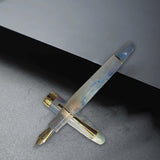 Maxbell Piston Fountain Pen Ef0.5mm Acrylic Piston Filling Pen for Signatures Writing colorful