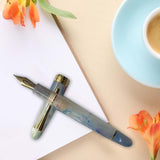 Maxbell Piston Fountain Pen Ef0.5mm Acrylic Piston Filling Pen for Signatures Writing colorful