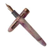 Maxbell Piston Fountain Pen Ef0.5mm Acrylic Piston Filling Pen for Signatures Writing red