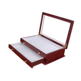 Maxbell 2 Layer Pen Display Box with Drawer Pen Organizer Box for Holiday Party Desk