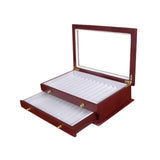 Maxbell 2 Layer Pen Display Box with Drawer Pen Organizer Box for Holiday Party Desk
