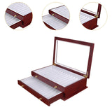 Maxbell 2 Layer Pen Display Box with Drawer Pen Organizer Box for Holiday Party Desk