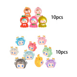 Maxbell 10 Pieces Luminous Mini Figurines Sculptures for Bedroom Living Room Desktop Dragon