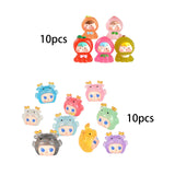 Maxbell 10 Pieces Luminous Mini Figurines Sculptures for Bedroom Living Room Desktop Dragon