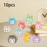 Maxbell 10 Pieces Luminous Mini Figurines Sculptures for Bedroom Living Room Desktop Dragon