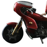 Maxbell 1/64 Girl Figure and Motorcycle Movie Props Desktop Ornament Diorama Scenery