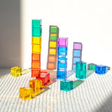 Maxbell Rainbow Building Blocks Set Smooth Stacking Toy for Boys Girls Kids Toddlers