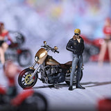Maxbell 1/64 Scale Locomotive Man Figure Miniature Painted Figure for Diorama Layout