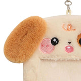 Maxbell Plush Photocard Holder Keychain for Baseball Cards Driver Licenses Bus Cards Dog