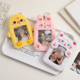 Maxbell Plush Photocard Holder Keychain for Baseball Cards Driver Licenses Bus Cards Cat