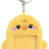 Maxbell Plush Photocard Holder Keychain for Baseball Cards Driver Licenses Bus Cards Duck