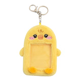 Maxbell Plush Photocard Holder Keychain for Baseball Cards Driver Licenses Bus Cards Duck