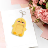 Maxbell Plush Photocard Holder Keychain for Baseball Cards Driver Licenses Bus Cards Duck