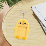 Maxbell Plush Photocard Holder Keychain for Baseball Cards Driver Licenses Bus Cards Duck