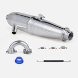 Maxbell RC Car Exhaust Pipe Stable Accessories Easy to Install Spare Part for 1/8 RC