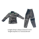 Maxbell 1/6 Scale Figure Doll Clothes Jacket and Pants Mini for 12 inch Male Figures