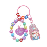 Maxbell Bunny Girl Key Chain Party Favors Bag Pendant for Lovers Girls Birthday Gift Pink