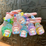 Maxbell Bunny Girl Key Chain Party Favors Bag Pendant for Lovers Girls Birthday Gift Pink